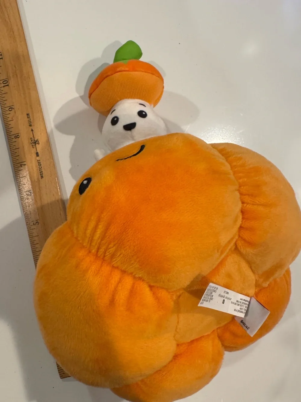 American Greetings Pumpkin Peek A Boo Ghost Plush Stuffed Doll Halloween Cute 8